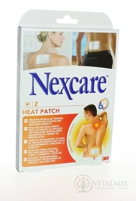 3M Nexcare HEAT PATCH, Náplasť hrejivá [SelP] 9,5x13 cm, 1x2 ks